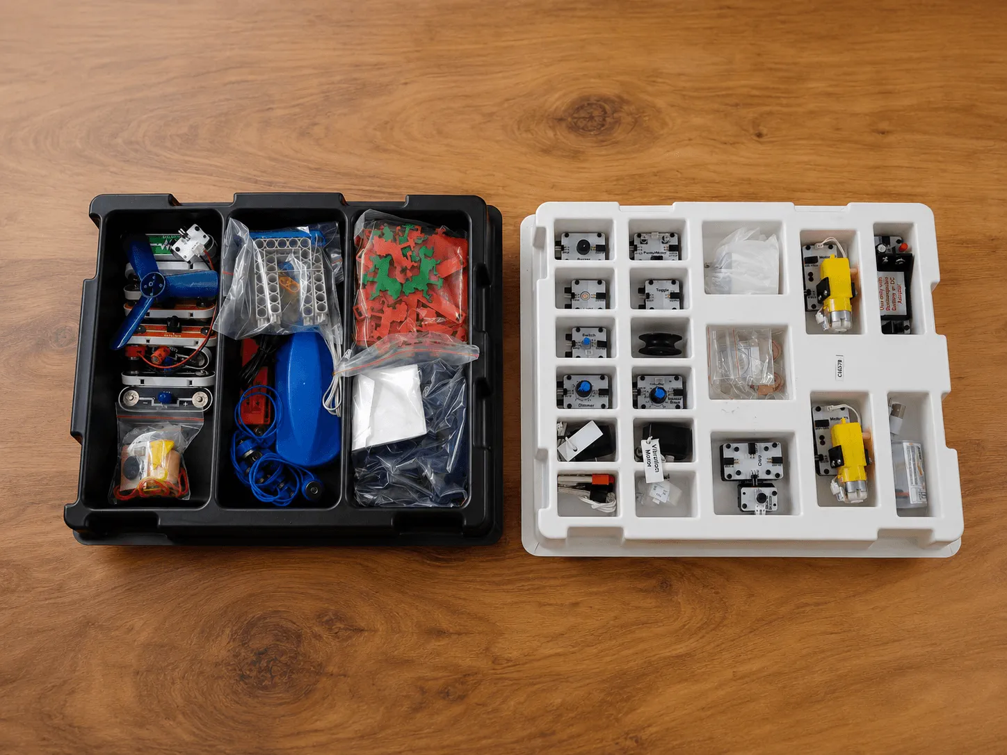 EduPlay kit trays opened out