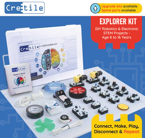 Cretile Explorer Kit - A STEM Kit for Robotics and Electronics